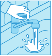 通水のイメージイラスト