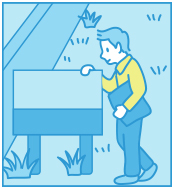 管理看板の設置のイメージイラスト